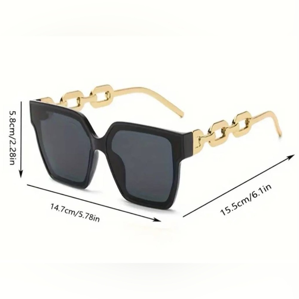 Black and Gold Sunglasses